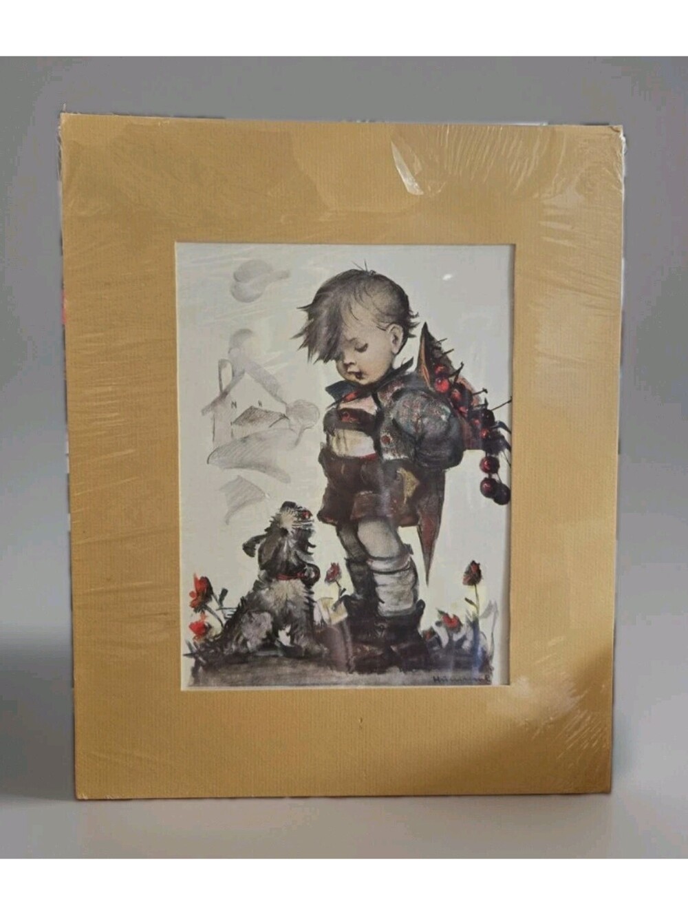 Hummel Wall Art Matted Unframed Print Ars Edition Art Is  10.5X7.5"  Matt 16X13"